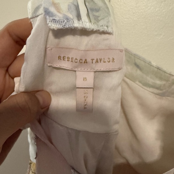 Rebecca Taylor Daffodil Sleeveless Shimmer Maxi Dress - Size 8 - Picture 9 of 10